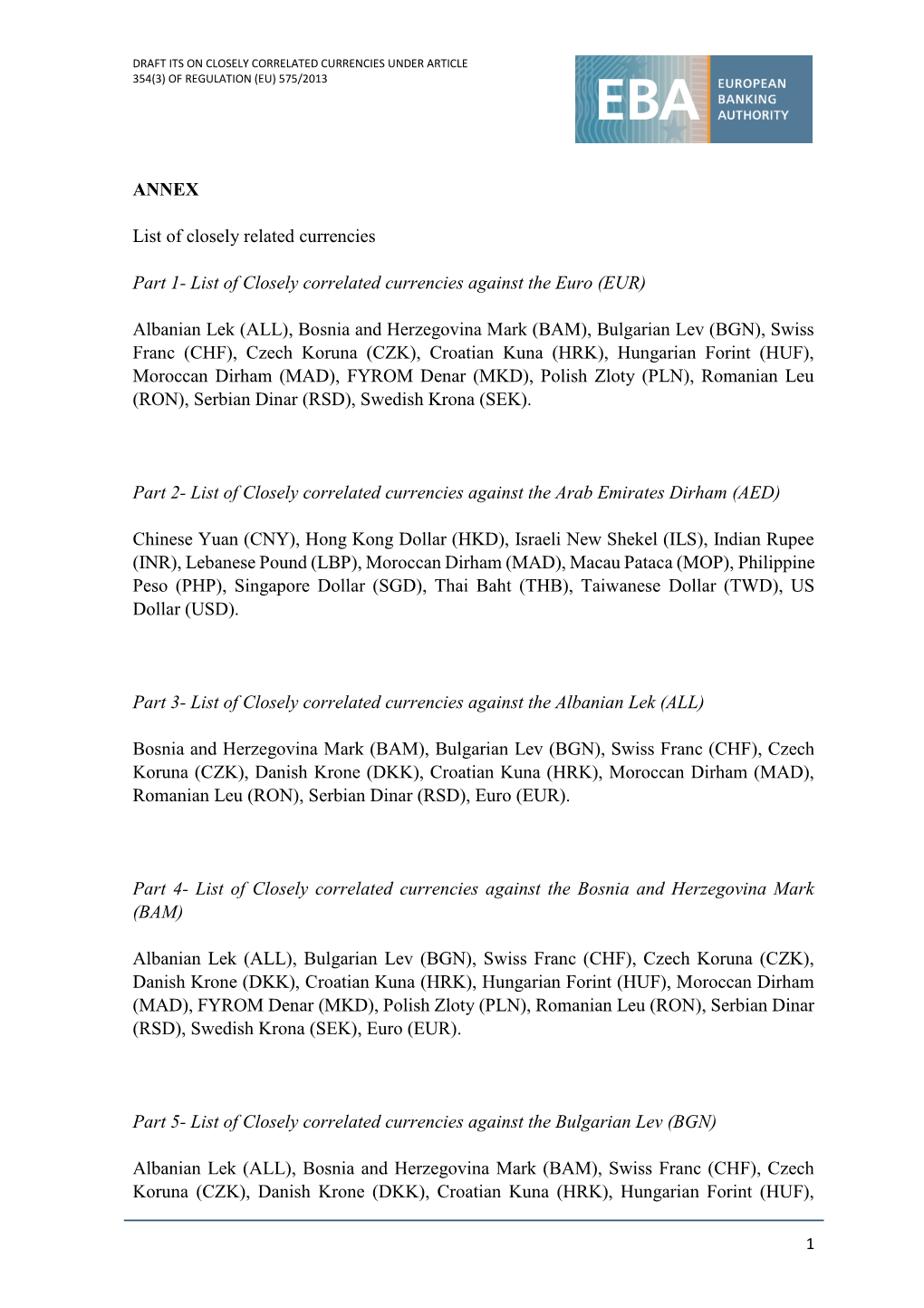 List of Closely Correlated Currencies Against the Euro (EUR)