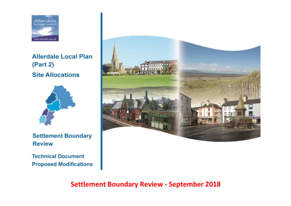 Settlement Boundary Review - September 2018