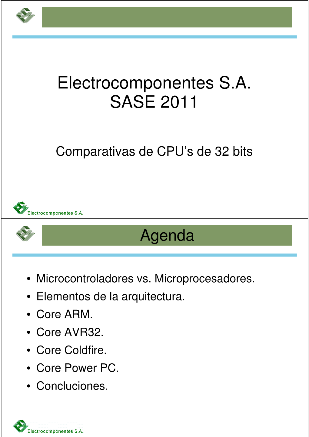 Electrocomponentes S.A. SASE 2011