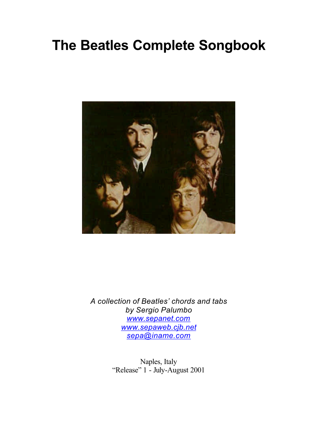 The Beatles Complete Songbook