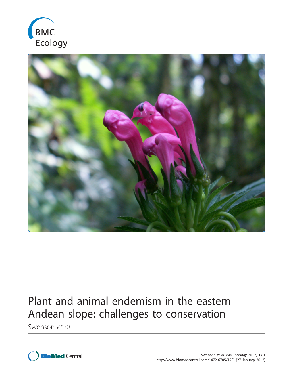 Challenges to Conservation Swenson Et Al