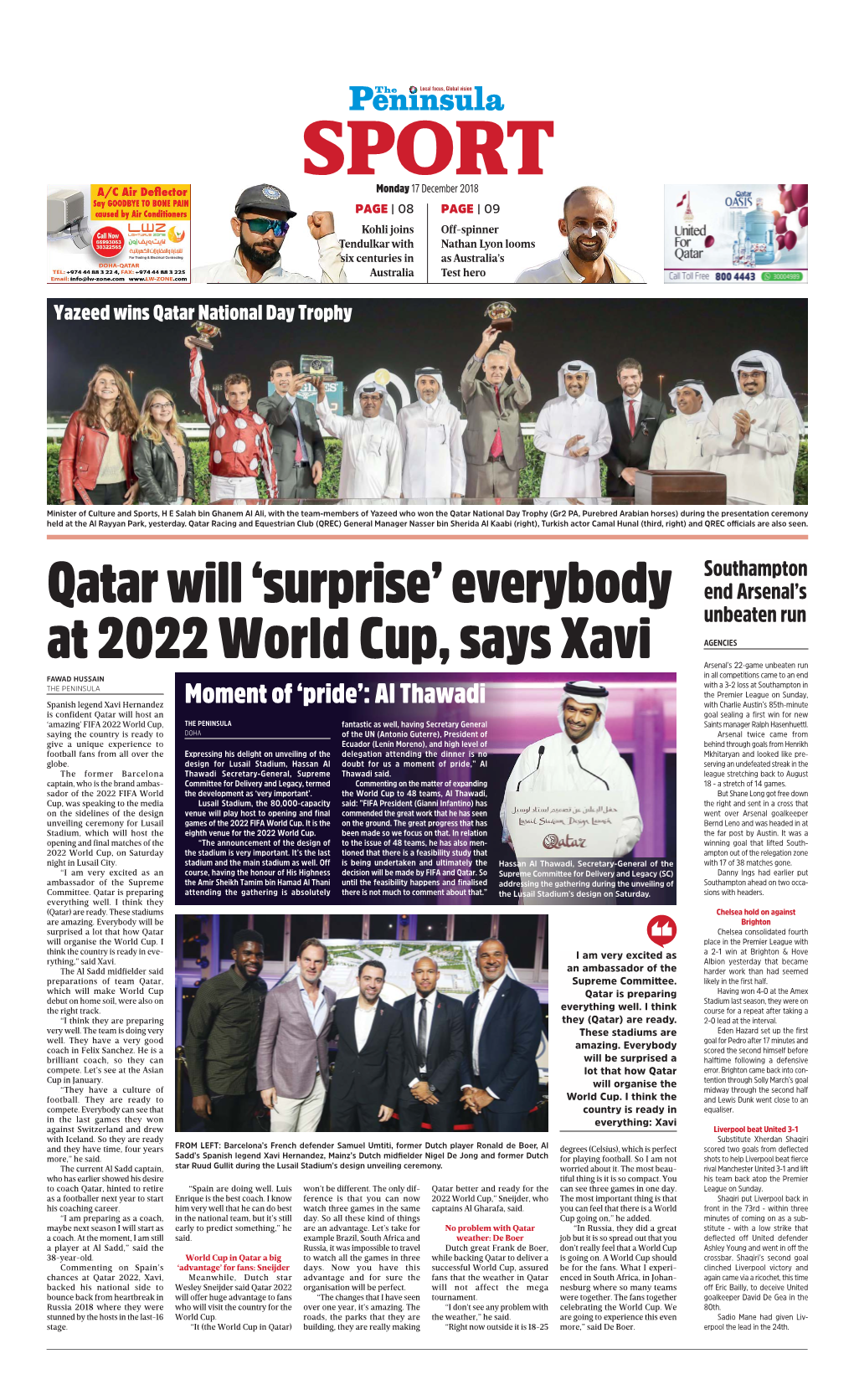 Everybody at 2022 World Cup, Says Xavi