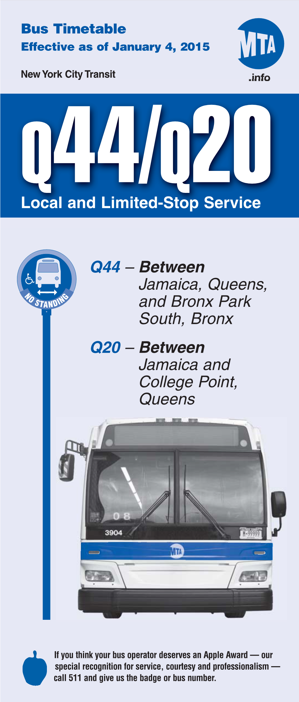 Q44/Q20 Local and Limited-Stop Service