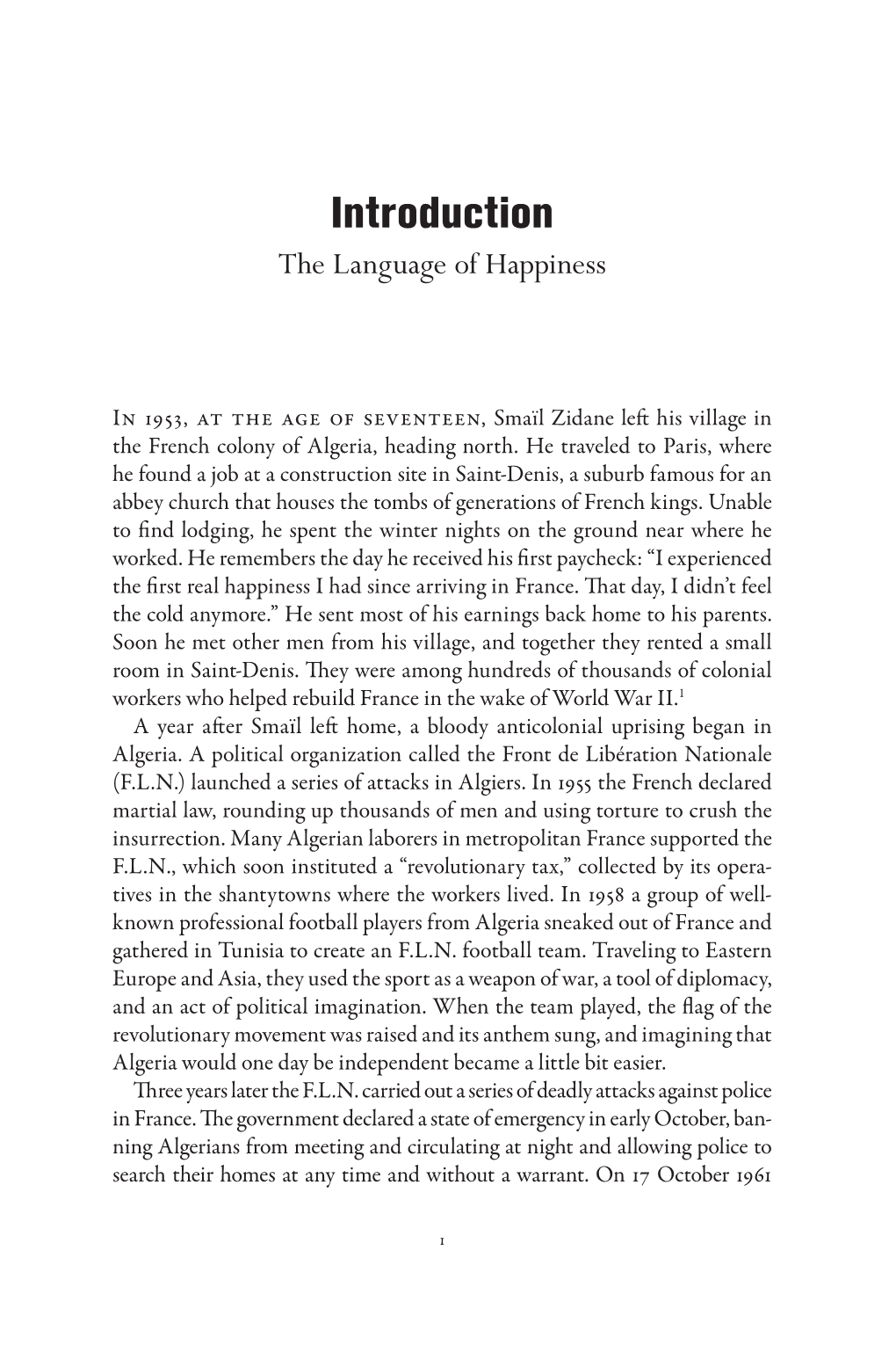 Introduction the Language of Happiness
