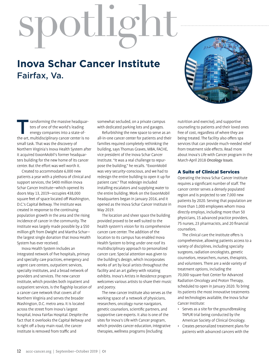 Inova Schar Cancer Institute Fairfax, Va