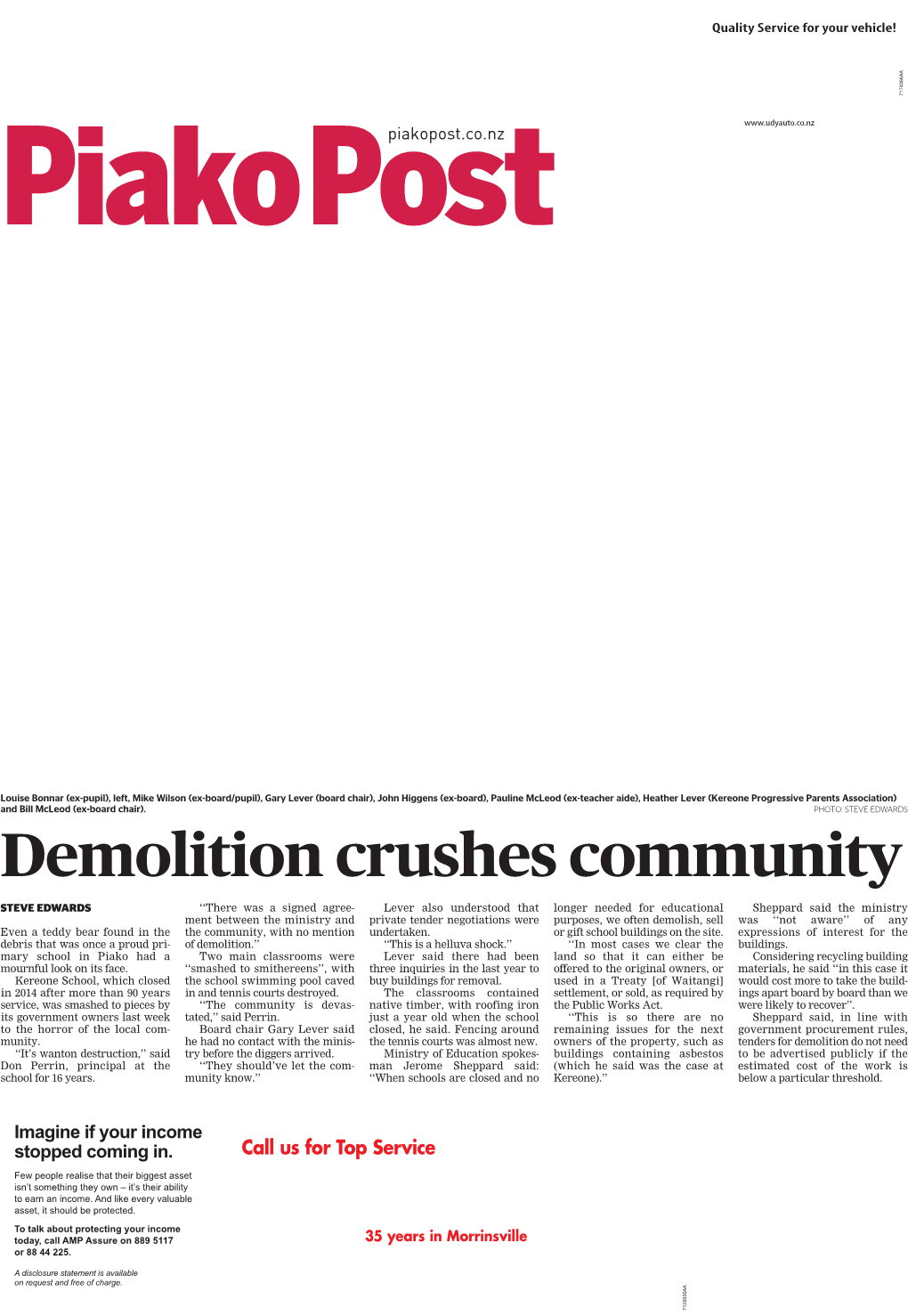 Demolition Crushes Community
