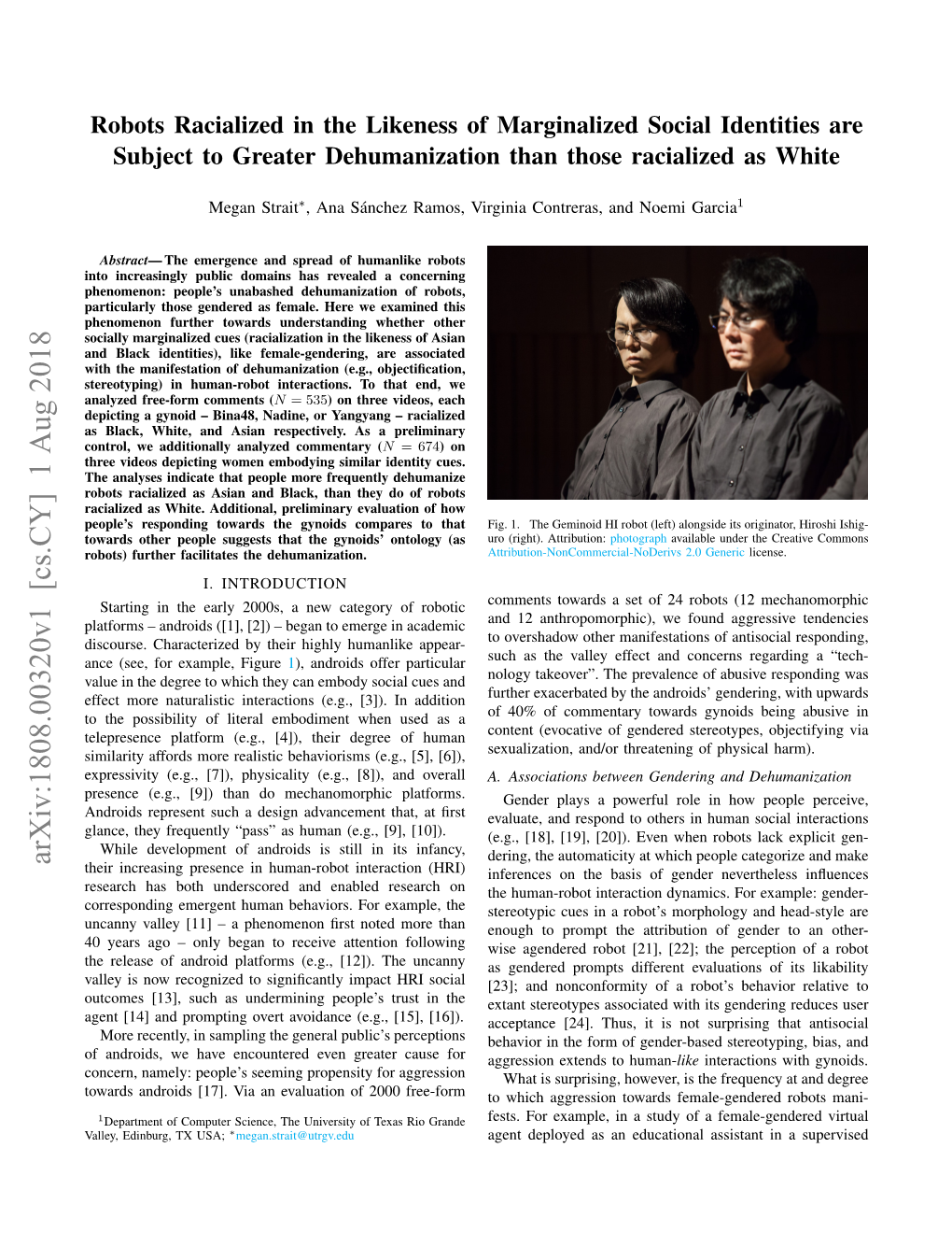 Robots Racialized in the Likeness of Marginalized Social Identities Are Subject to Greater Dehumanization Than Those Racialized As White