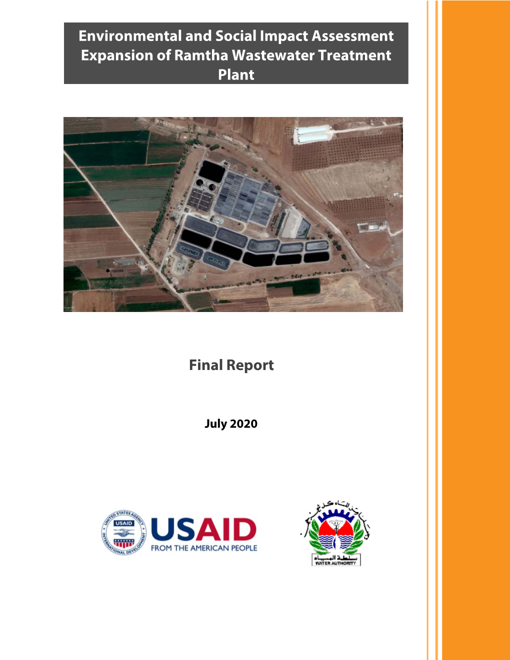 Environmental and Social Impact Assessment Expansion of Ramtha WWTP and the Transmission Pipeline to Shallalah WWTP (ESIA) Report