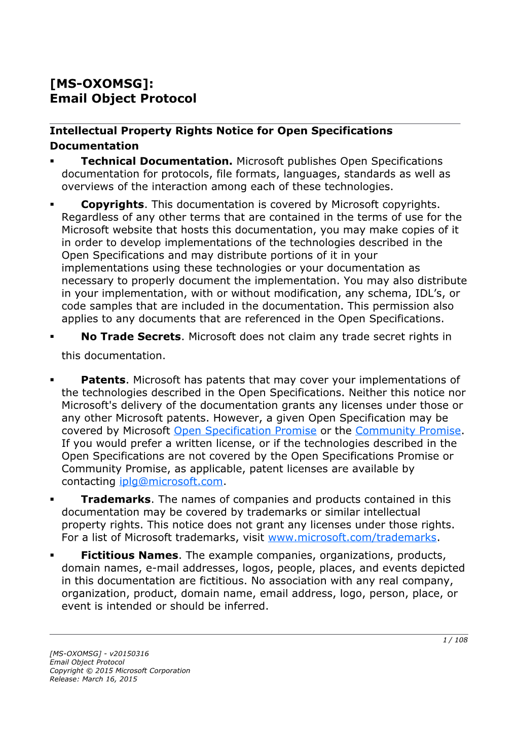 Intellectual Property Rights Notice for Open Specifications Documentation s19