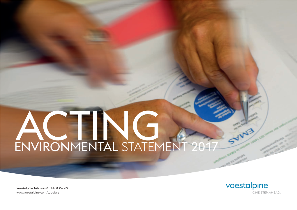 Environmental Statement 2017 of Voestalpine Tubulars 1 2 Preface