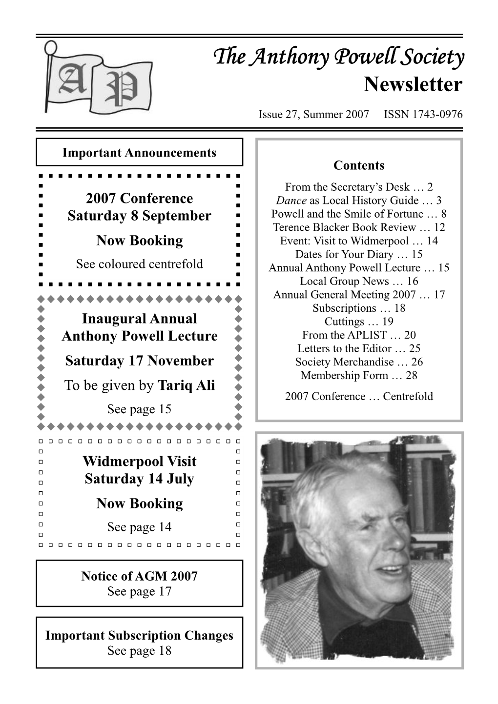 The Anthony Powell Society Newsletter