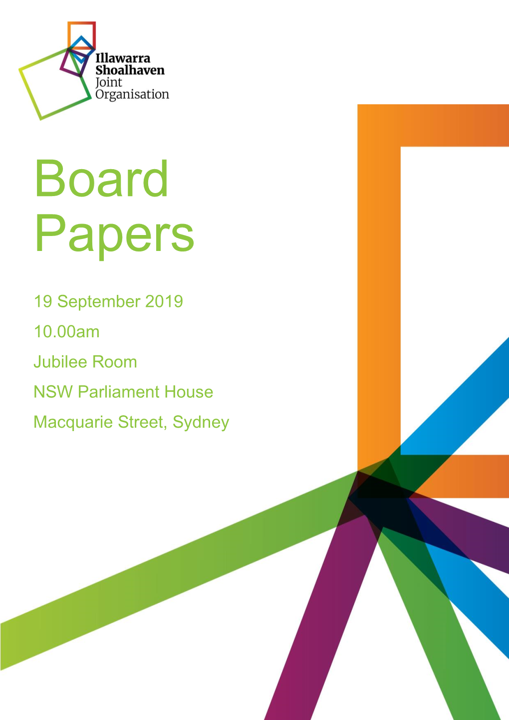 Board Papers 19 September 2019
