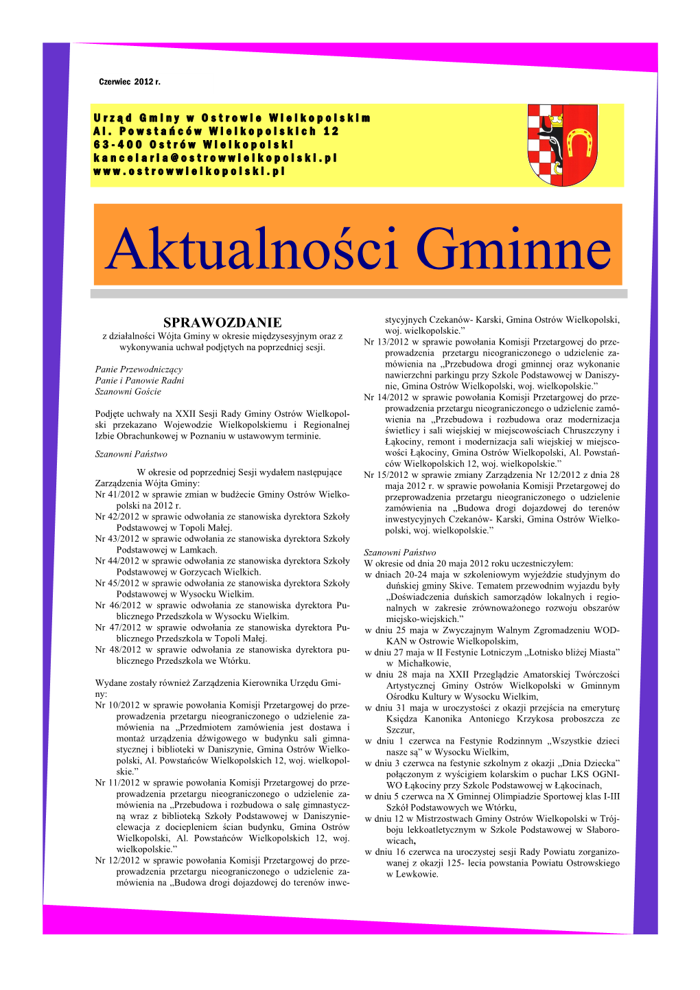 Aktualności Gminne