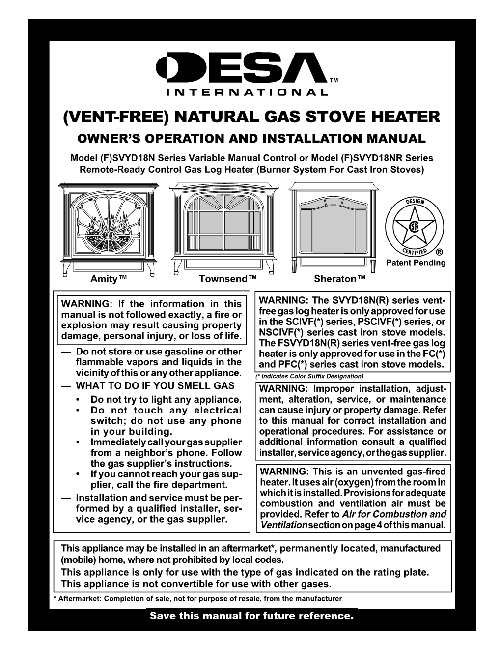Natural Gas Stove Heater