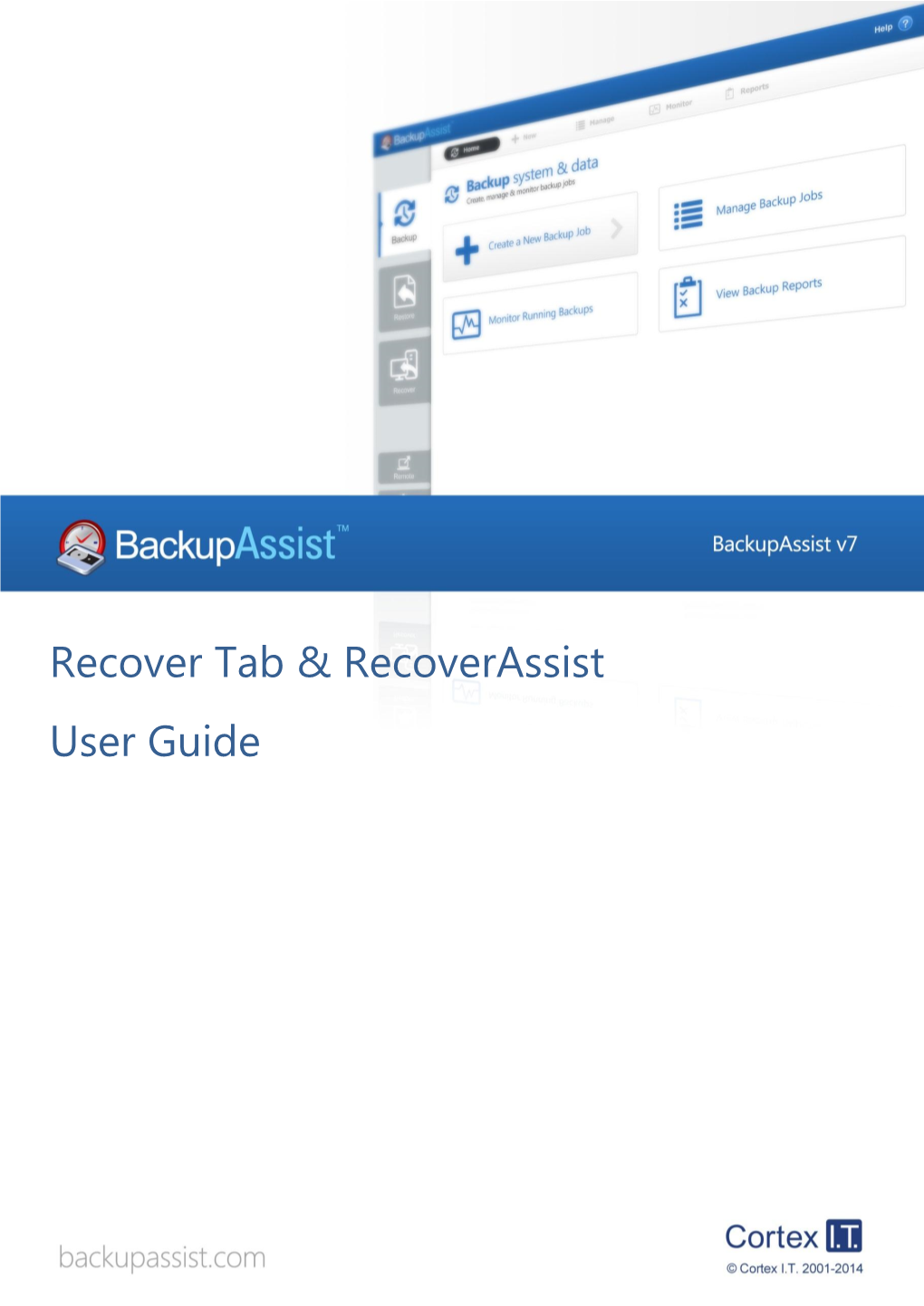 Recover Tab & Recoverassist User Guide