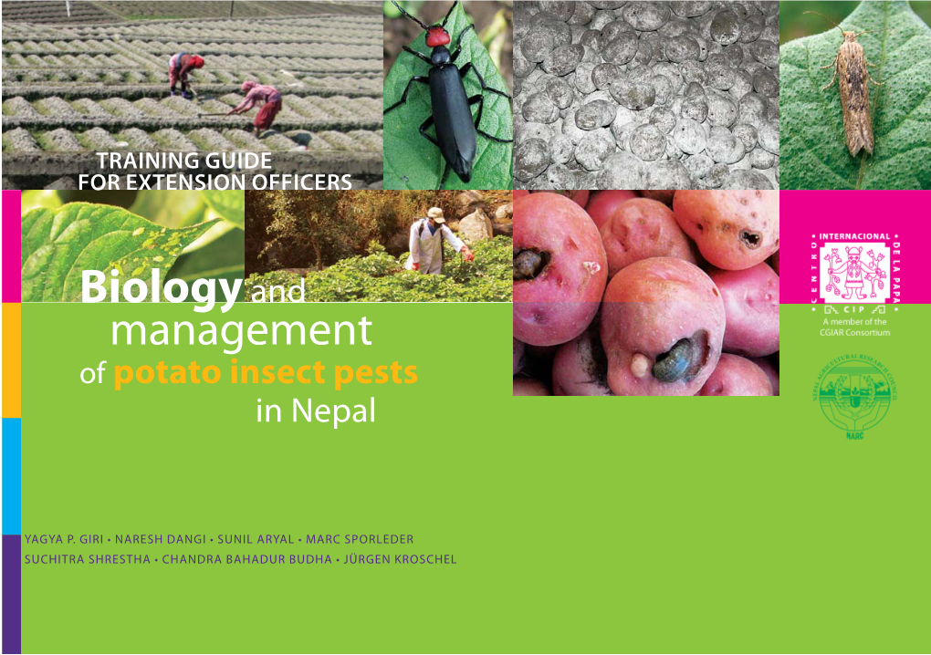 Biology and Management of Potato Insect Pests in Nepal.Indd