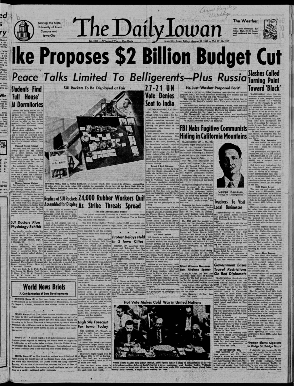 Daily Iowan (Iowa City, Iowa), 1953-08-28