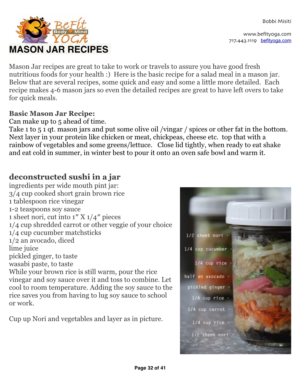 Mason Jar Recipes