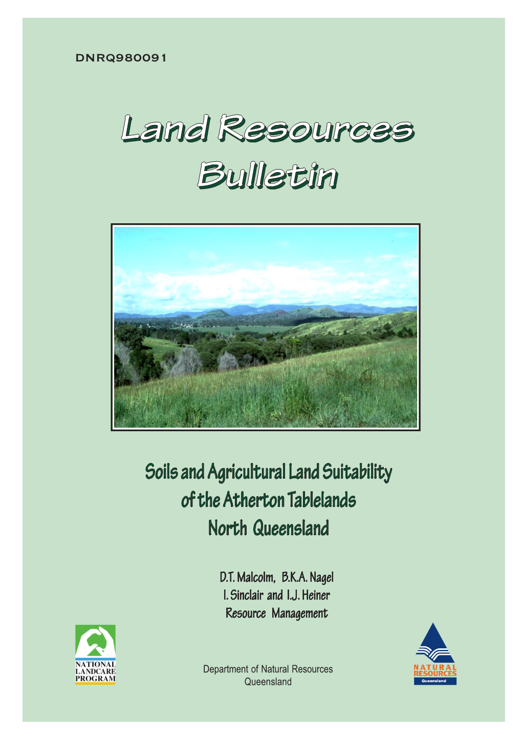 Soils and Agricultural Land Suitability of the Atherton Tablelands, North