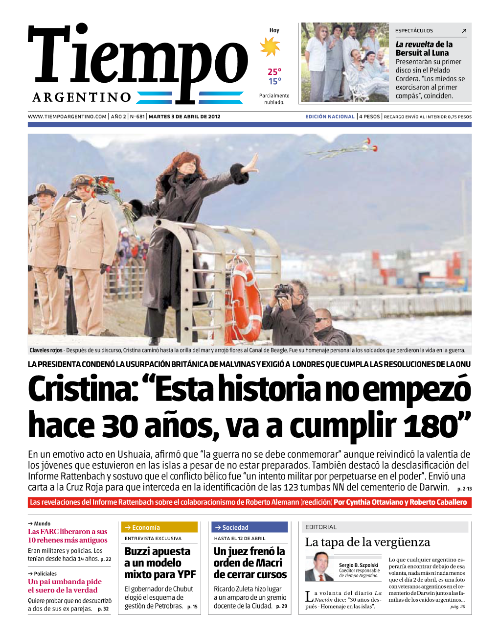 Cristina: “Esta Historia No Empezó Hace 30 Años, Va a Cumplir 180”