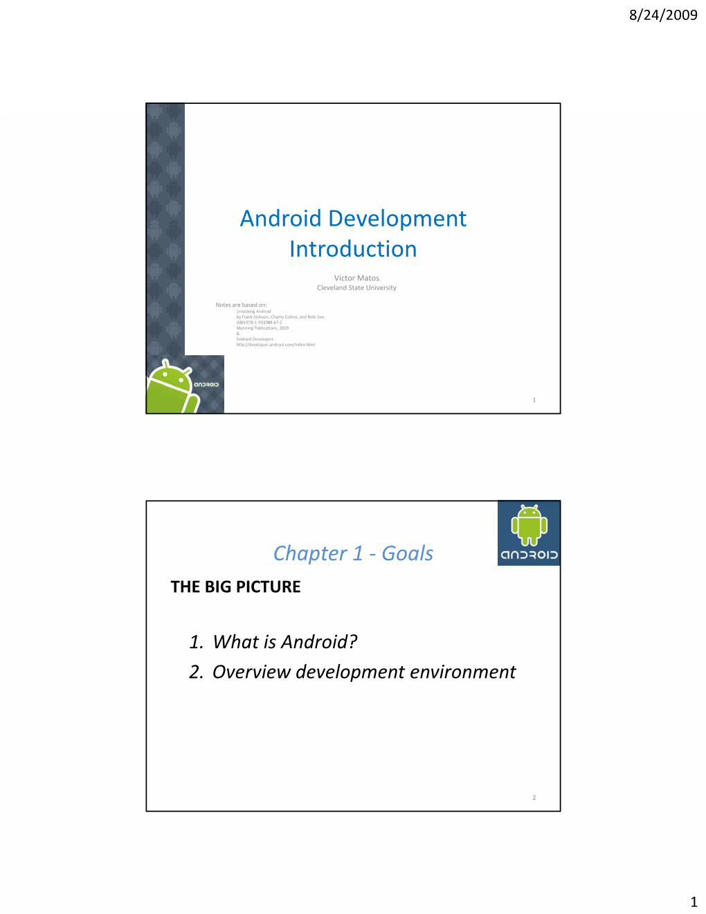 Android Development Introduction