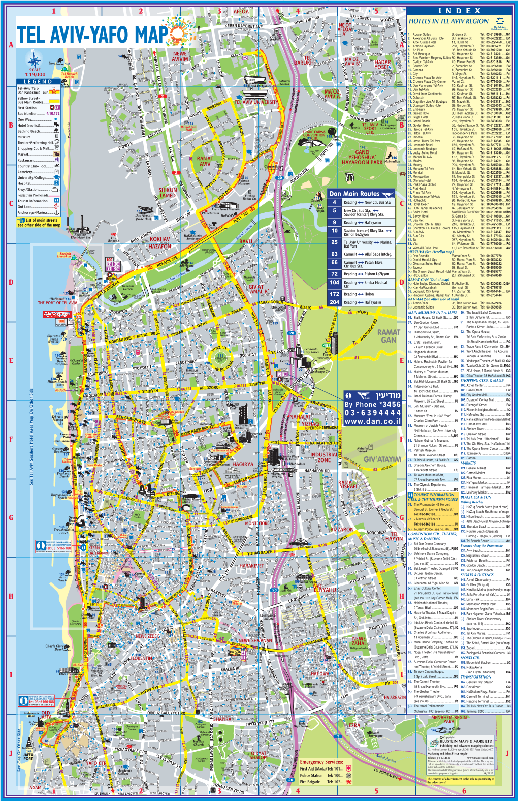 Tel Aviv Nonstop City Busmap