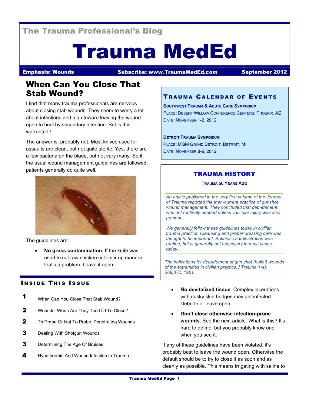 Trauma Meded