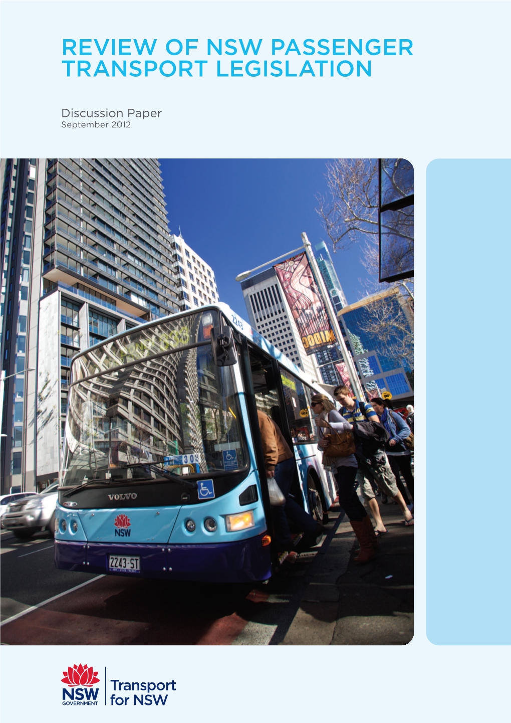 Discussion Paper: Review of NSW Passanger Transport Legislation