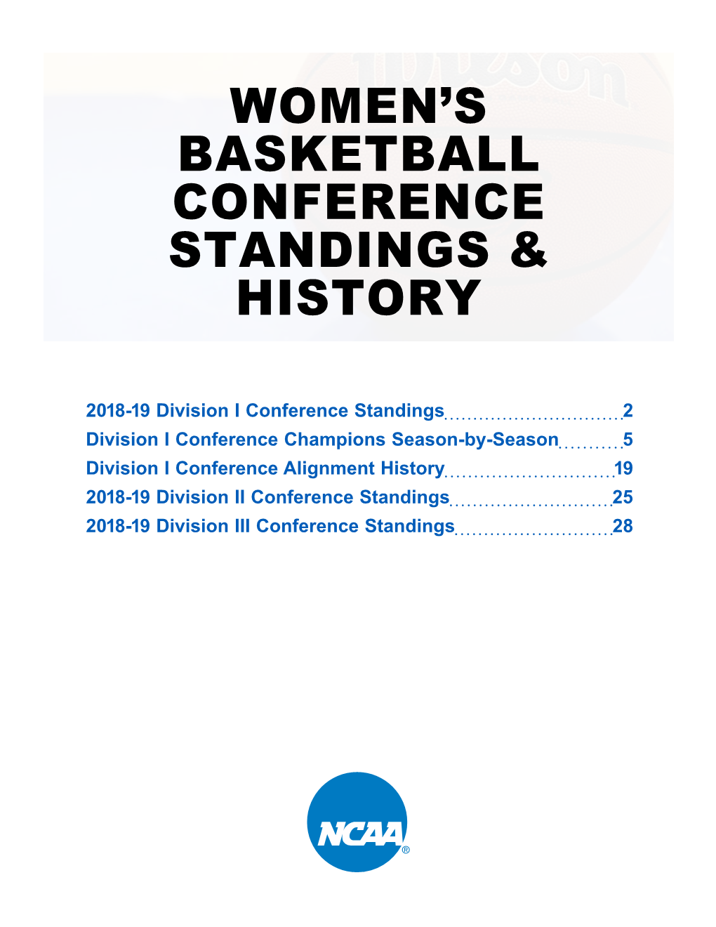 Women's Basketball Conference Standings
