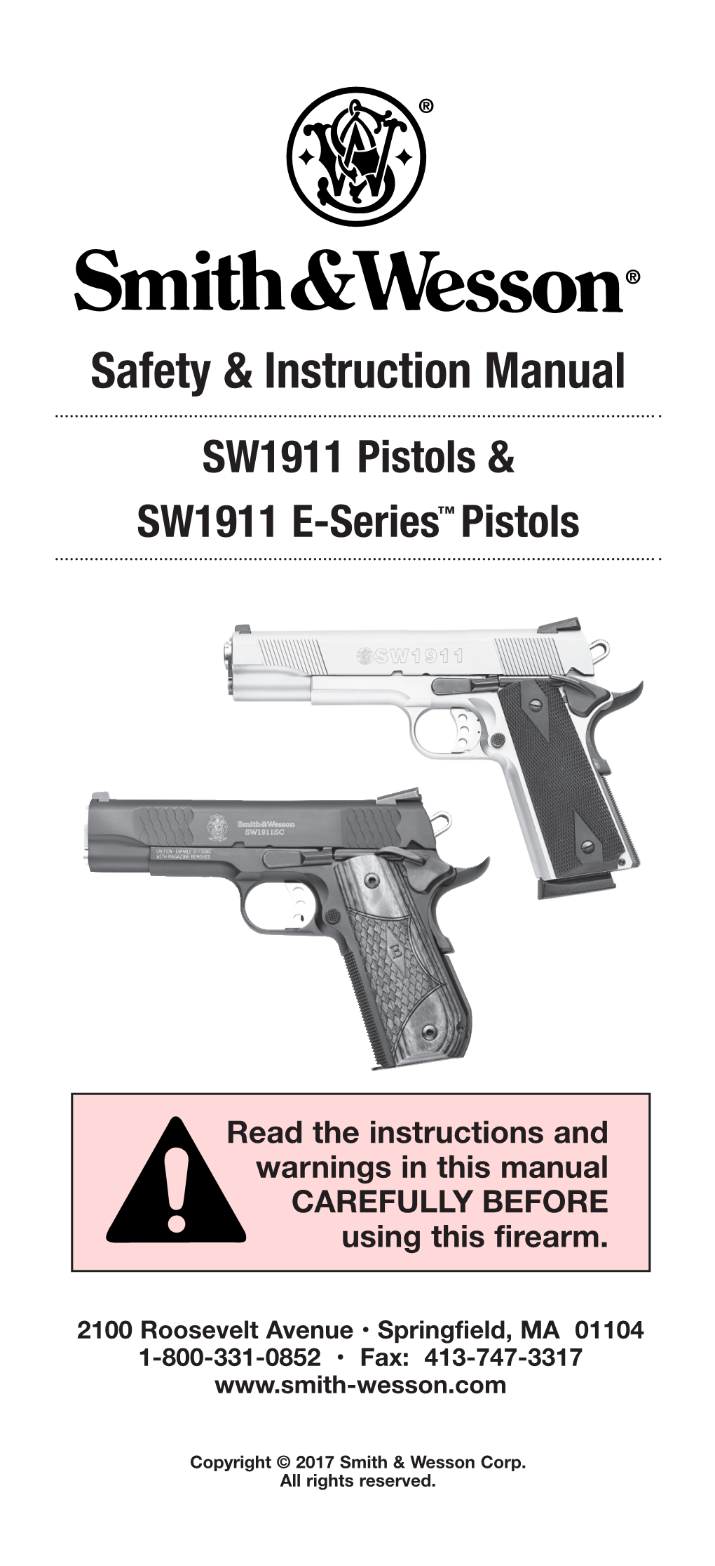 1911 Pistol Manual