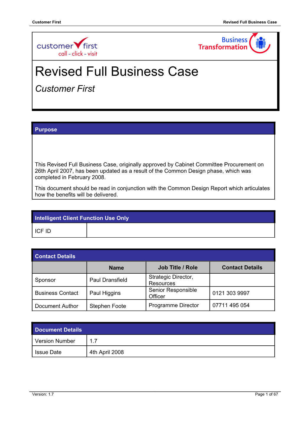 1. Management Summary 4