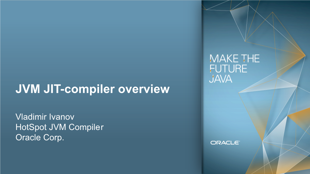 JVM JIT-Compiler Overview