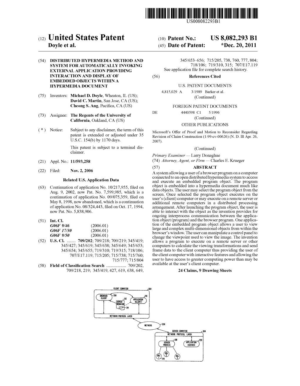 (12) United States Patent (10) Patent No.: US 8,082.293 B1 Doyle Et Al