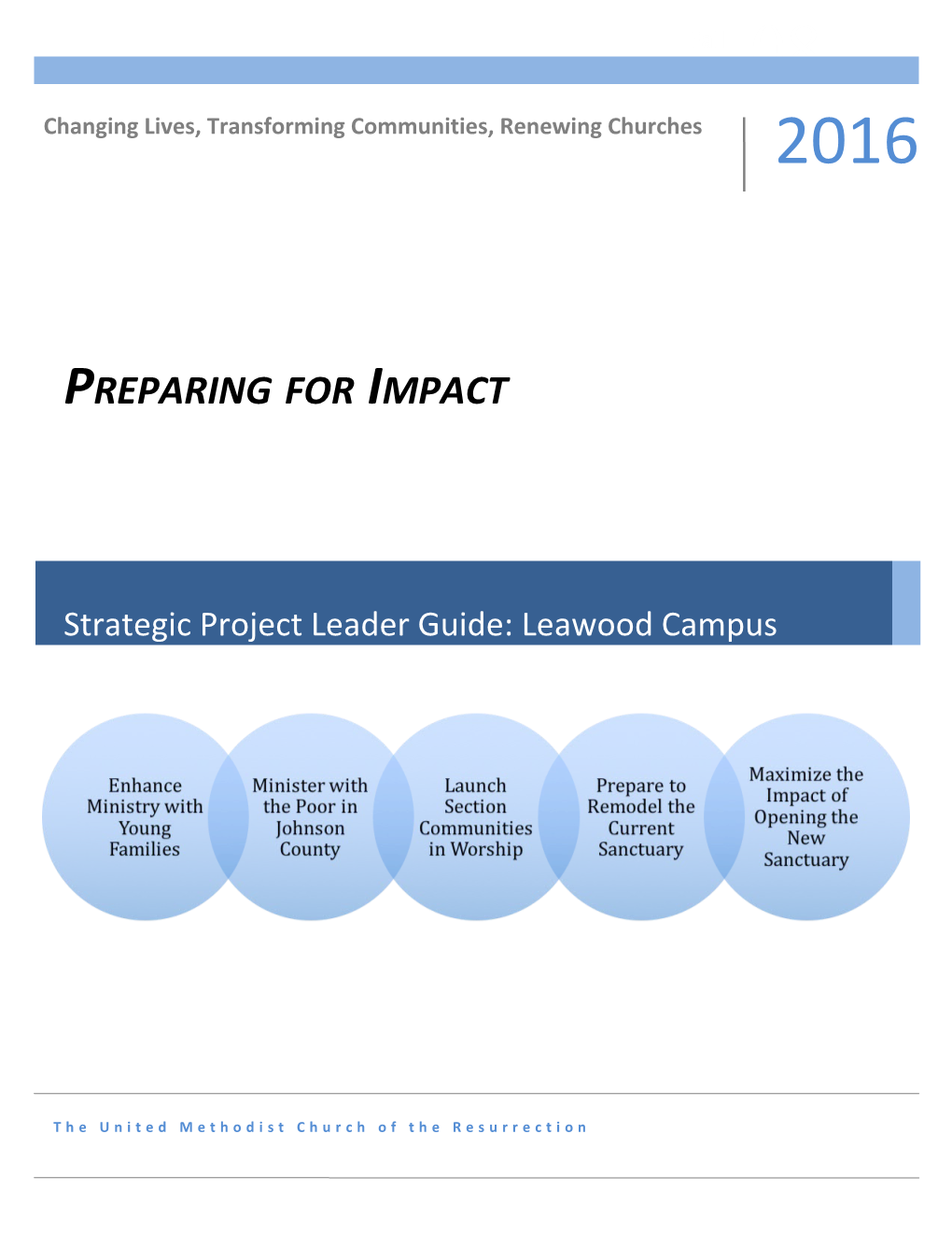 Strategic Project Leader Guide: Leawood Campus