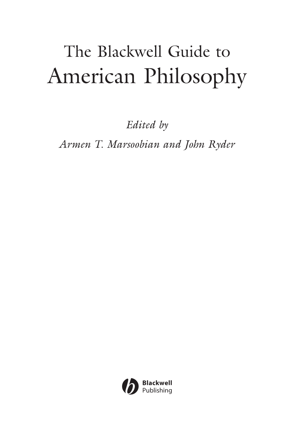 American Philosophy