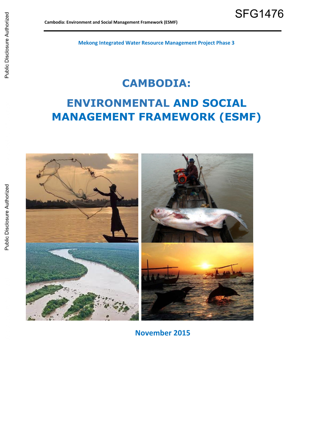 Cambodia: Environment and Social Management Framework (ESMF)