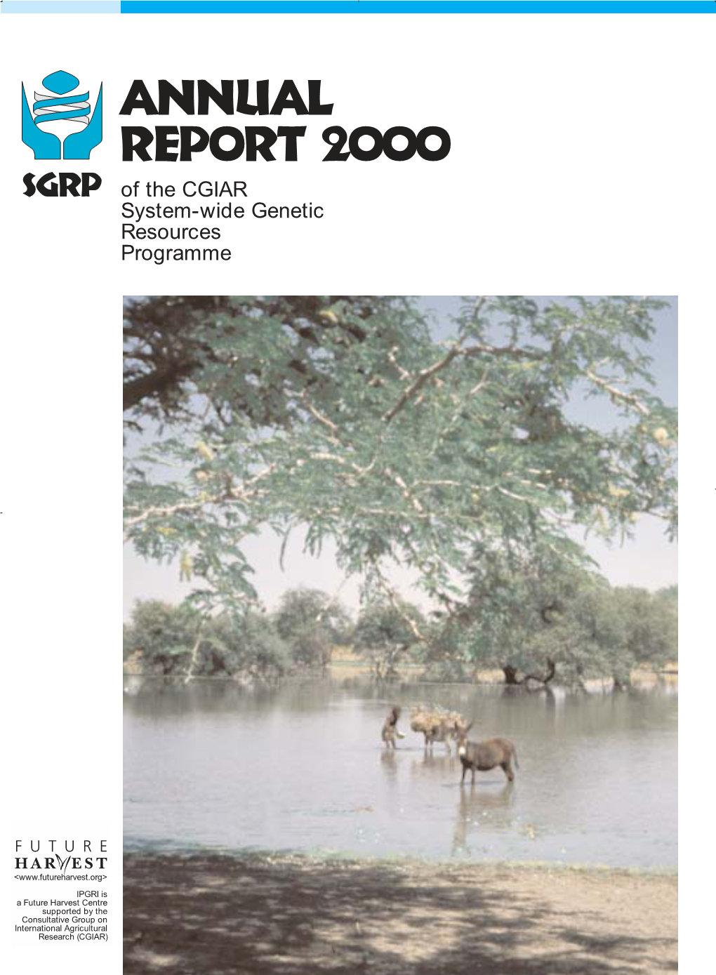 SGRP Annual Report 2000 of the CGIAR