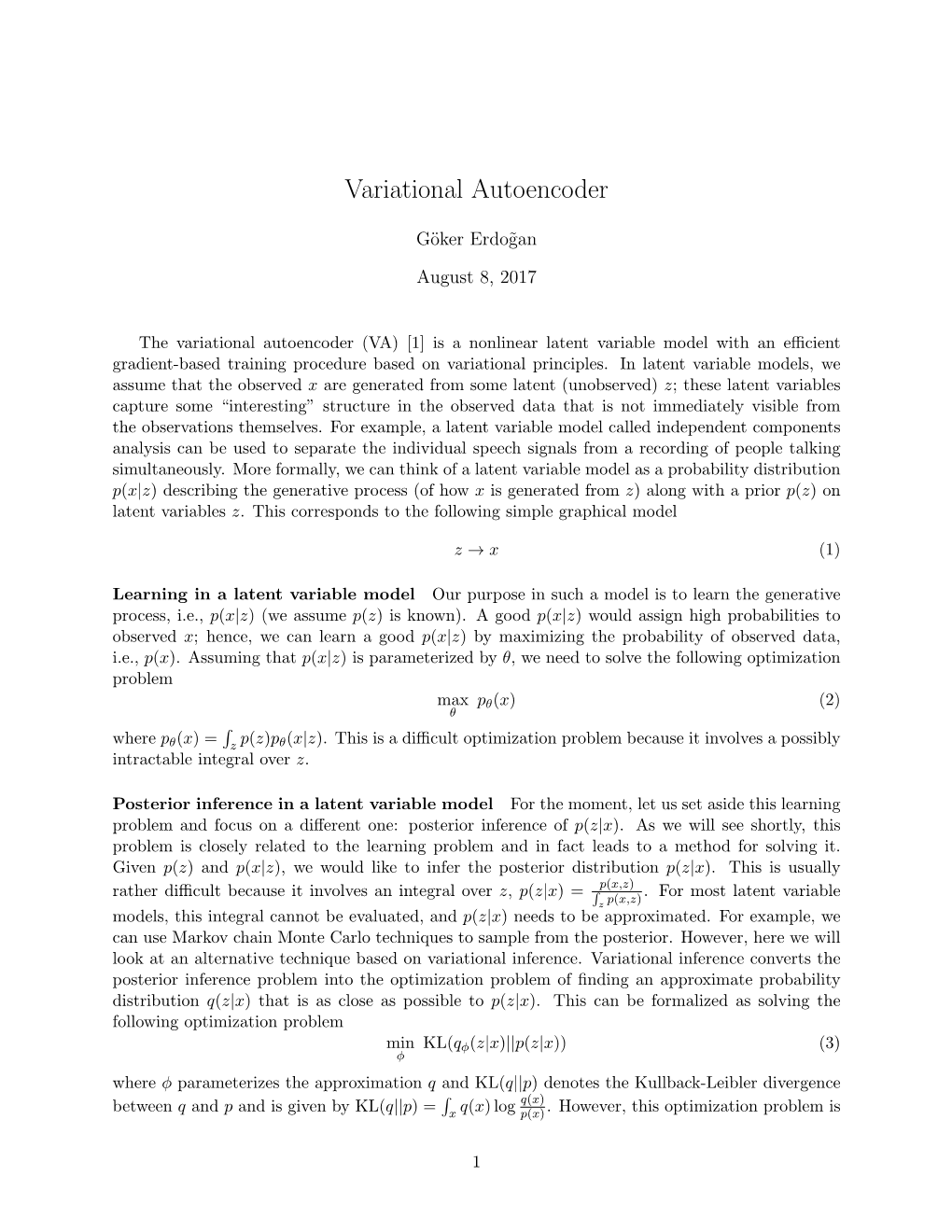 Variational Autoencoder