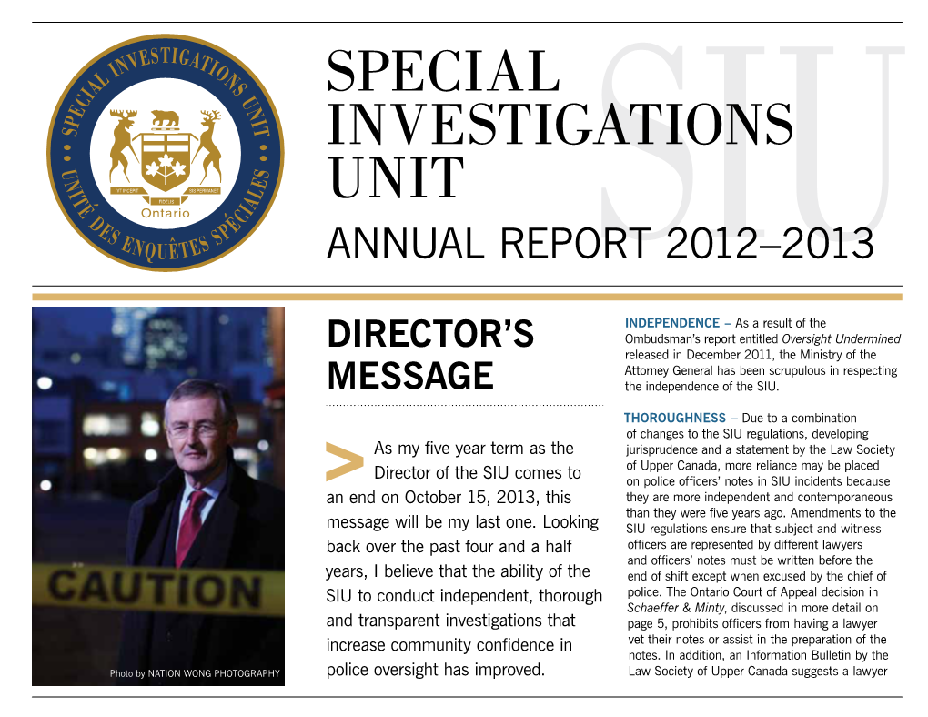 SIU 2012-2013 Annual Report