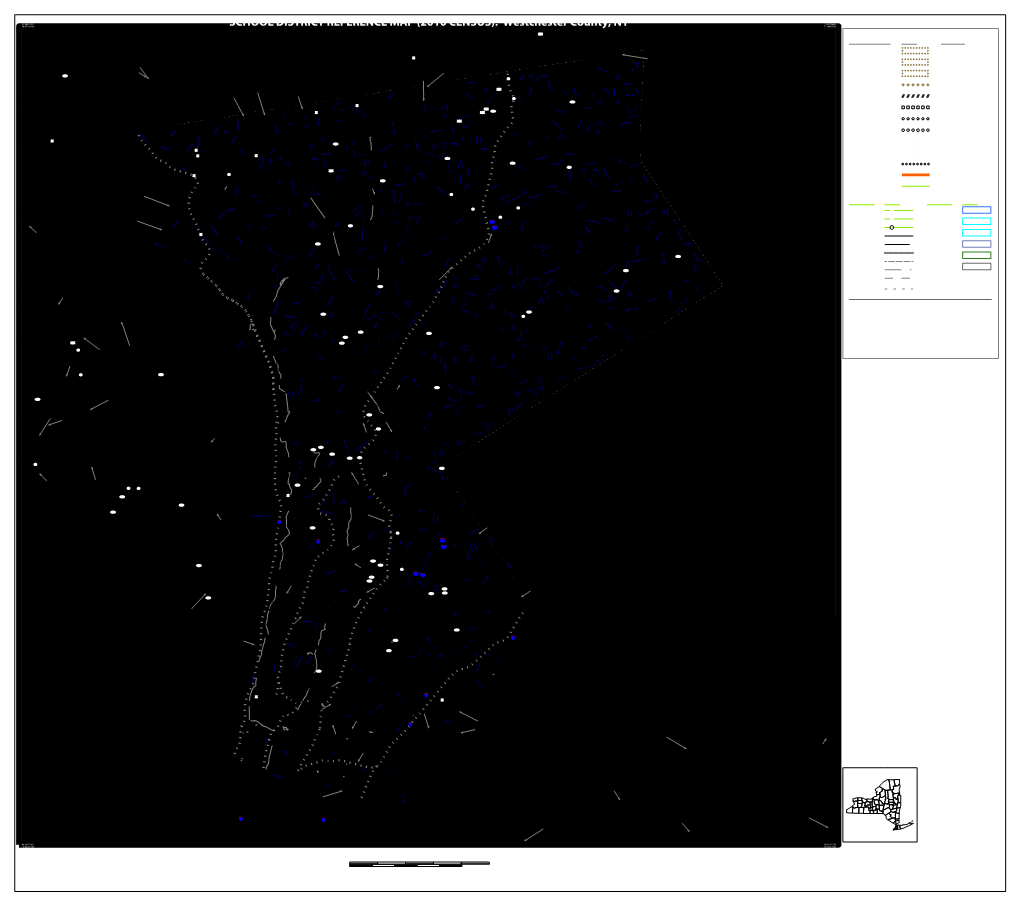 SCHOOL DISTRICT REFERENCE MAP (2010 CENSUS): Westchester County, NY 73.380078W