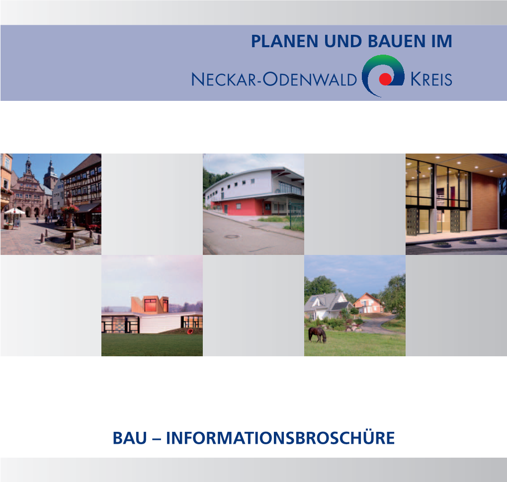 Planen Und Bauen Im Bau – Informationsbroschüre