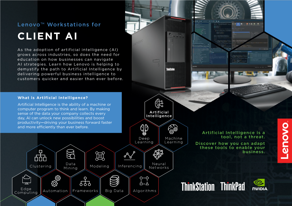 Lenovo Workstations for Client AI Solutions Brief