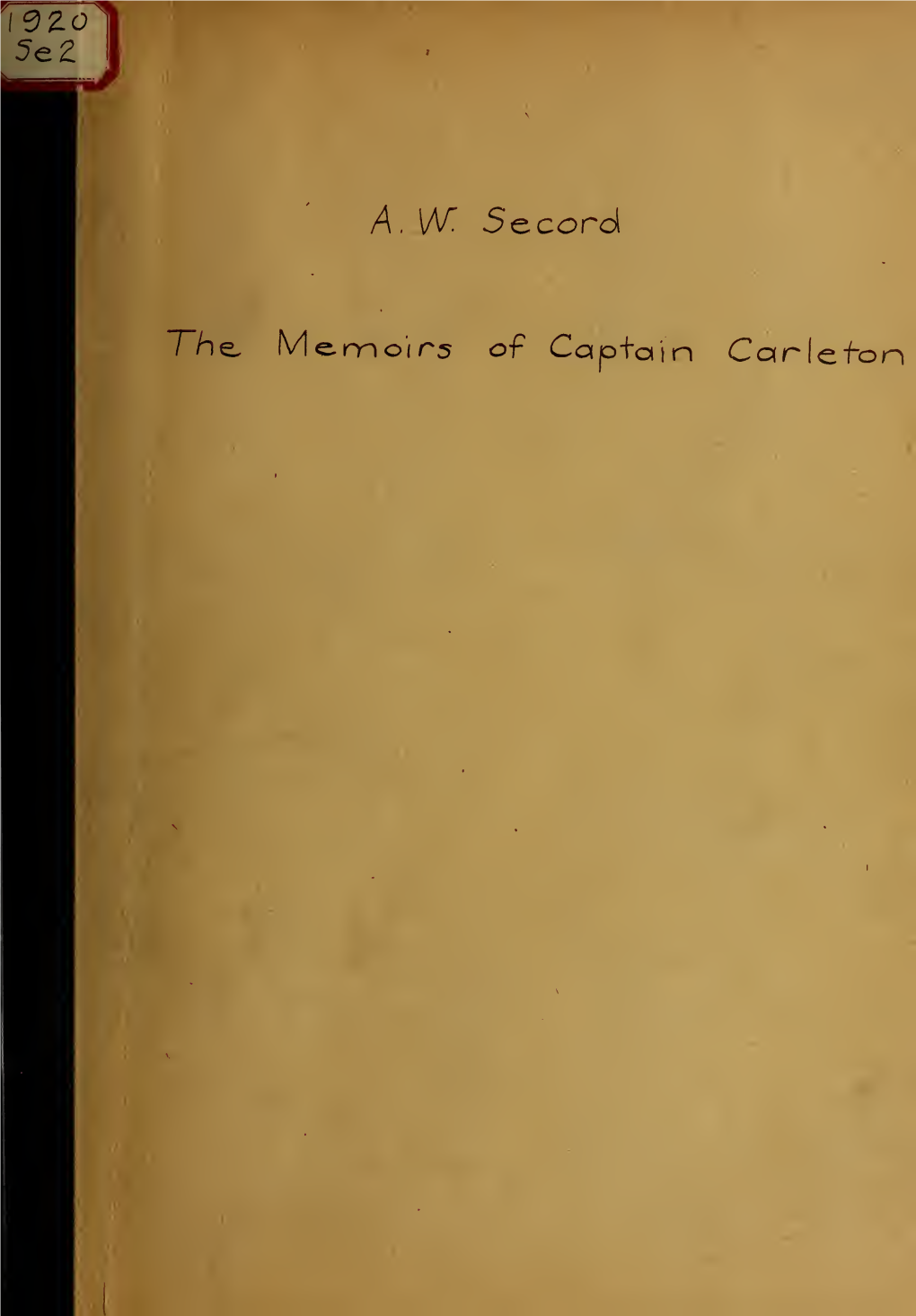 The Memoirs of Captain Carleton