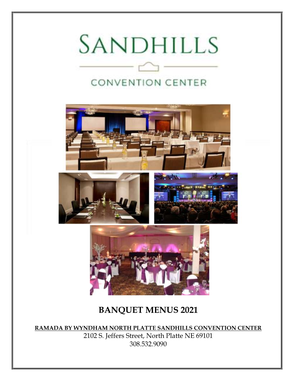 Banquet Menus 2021