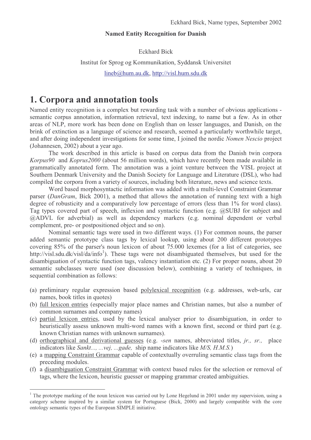 1. Corpora and Annotation Tools