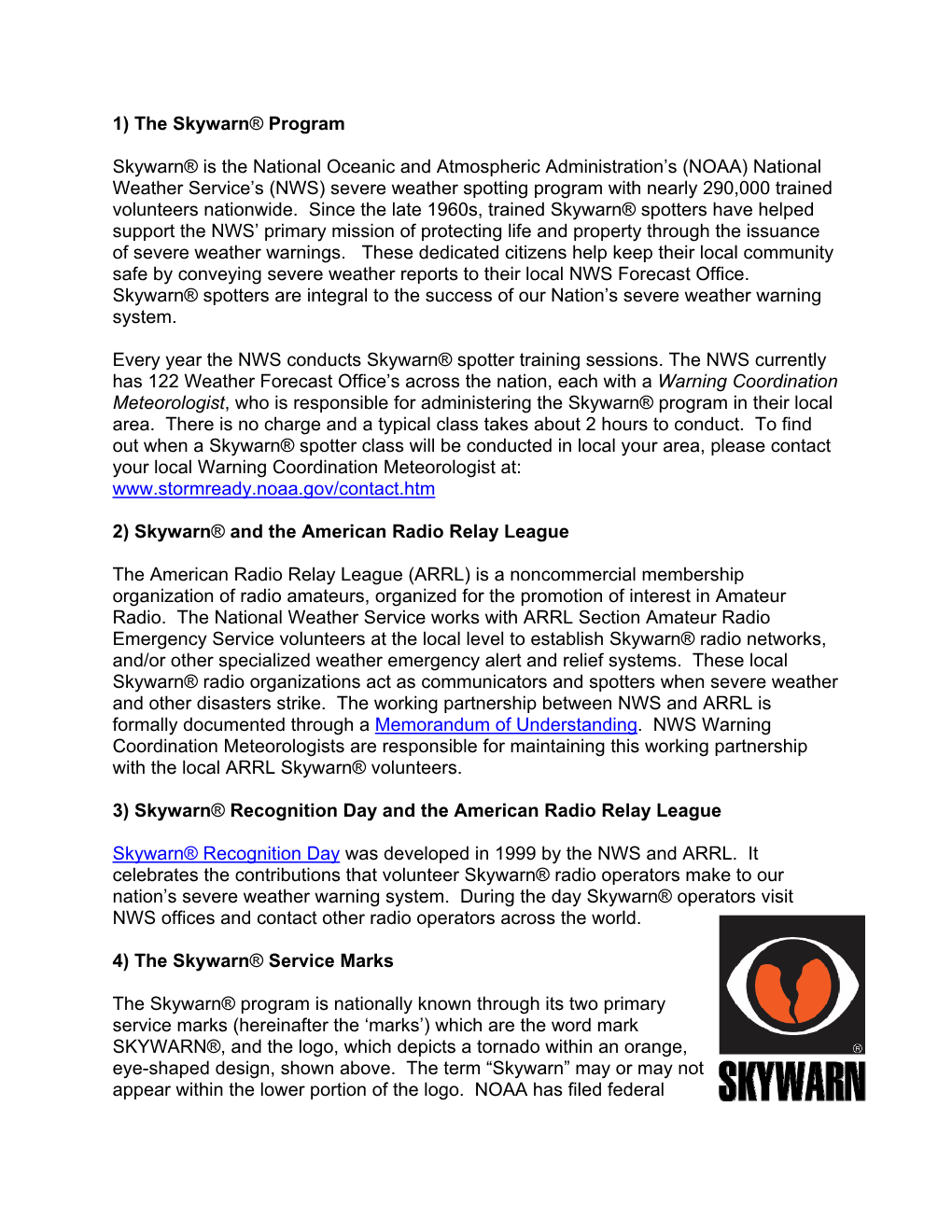 SKYWARN Branding Guidelines