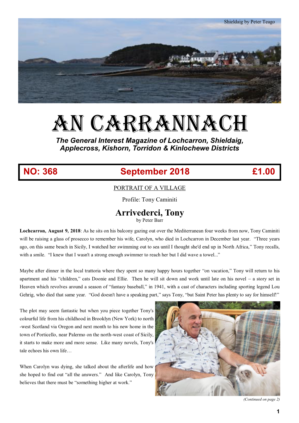 An Carrannach the General Interest Magazine of Lochcarron, Shieldaig, Applecross, Kishorn, Torridon & Kinlochewe Districts