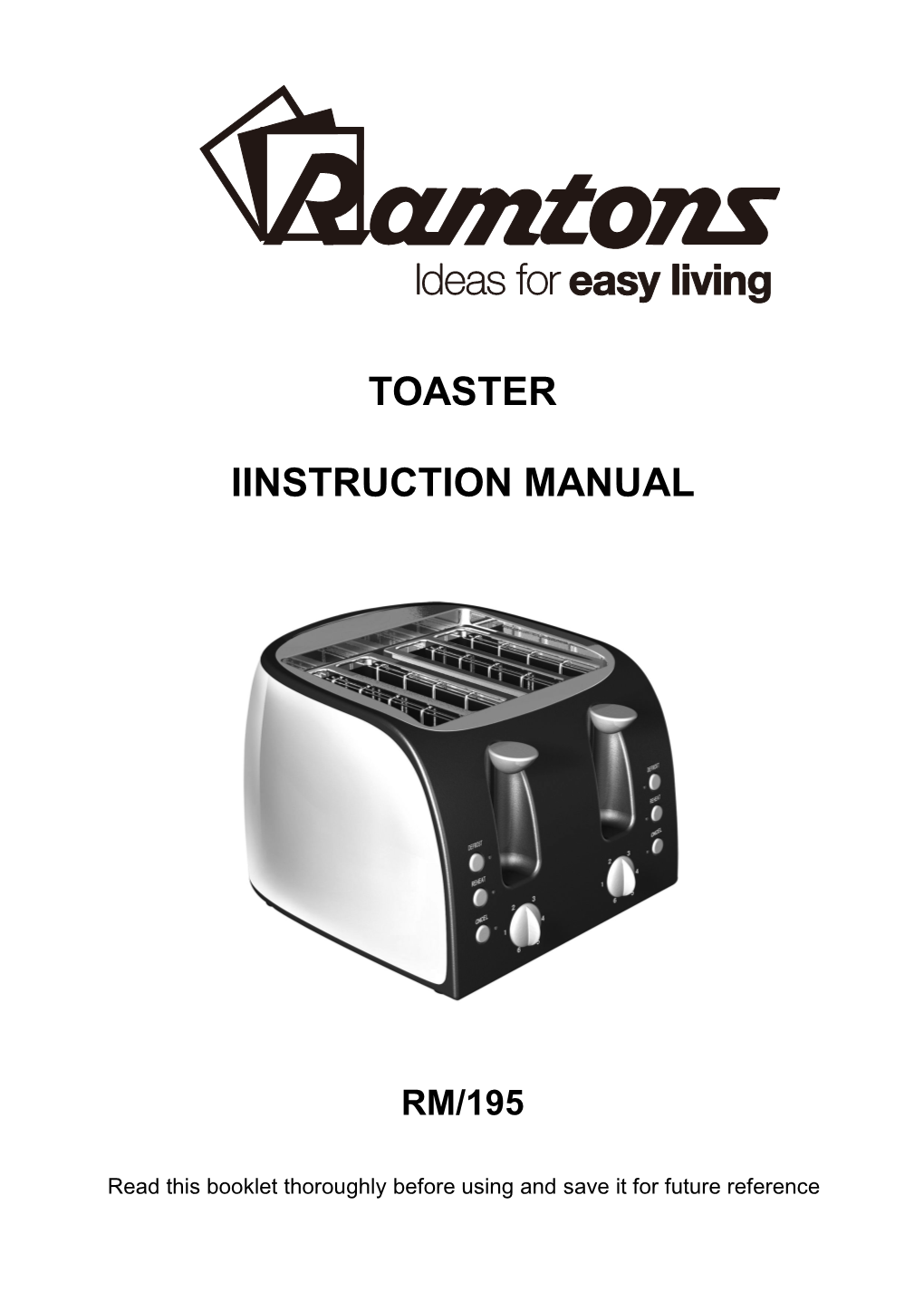 Xbm1088 Bread Maker Instruction Manual