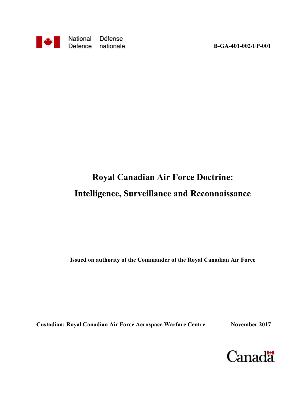 Intelligence, Surveillance and Reconnaissance