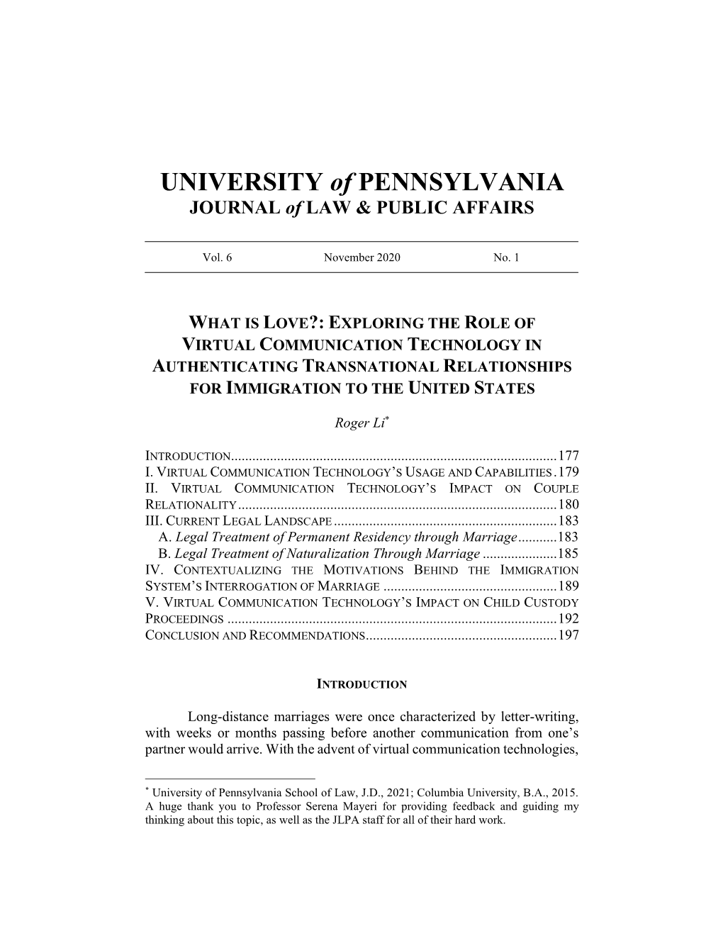 Exploring the Role of Virtual Communication Technology in Authenticating Transnational Relationships for Immigration to the United States